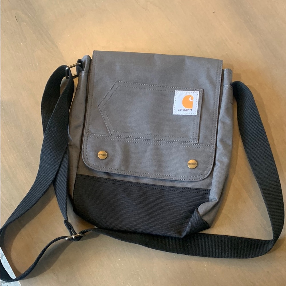 Carhartt Men's Gray and Black Crossbody Bag